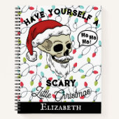 Grappige Kerstman, heb jezelf een eng klein kerstf Notitieboek (Voorkant)