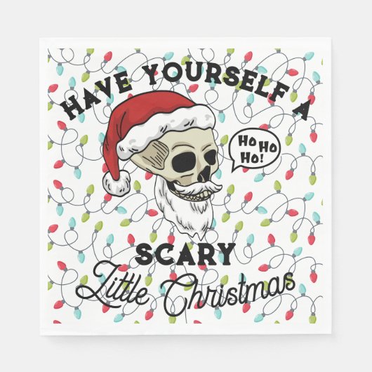 Grappige kerstman, heb jezelf een eng klein kerstf servet (Voorkant)