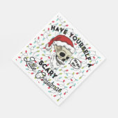 Grappige kerstman, heb jezelf een eng klein kerstf servet (Hoek)