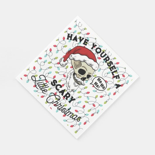 Grappige kerstman, heb jezelf een eng klein kerstf servet (Hoek)