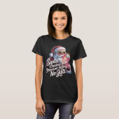 Grappige Kerstman Heeft Je Browsergeschiedenis Gec T-shirt (Voorkant volledig)