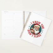 Grappige Kerstman Heeft Niet Gepoetst Kersttandart Planner (Display)