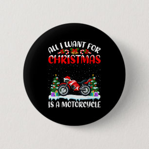 Grappige Kerstman Hoed Alles Wat Ik Wil Voor Kerst Ronde Button 5,7 Cm
