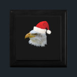 Grappige Kerstman Hoed Amerikaanse Bald Eagle Cadeaudoosje<br><div class="desc">Grappige Kerstman Hoed Amerikaanse Bald Eagle</div>