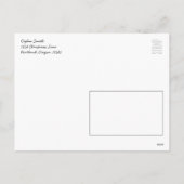 Grappige Kerstman Hoed Kerst Herten Groen Plaid Feestdagenkaart (Achterkant)