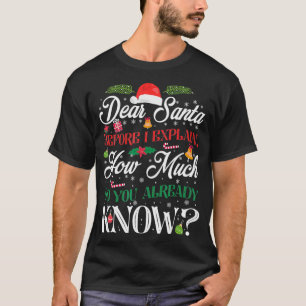 Grappige Kerstman Hoeveel Weet Jij eigenlijk T-shirt