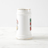 Grappige Kerstman houden bier woord kunst Bierpul (Center)
