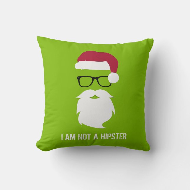 GRAPPIGE KERSTMAN - IK BEN GEEN HIPSTER KUSSEN (Voorkant)