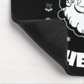 Grappige Kerstman ik doe het voor de Hos Cu Muismat (Hoek)