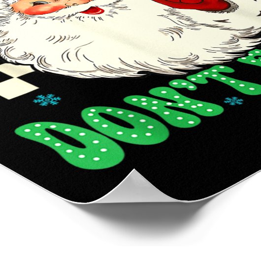 Grappige Kerstman ik weet dat je hebt floss tandar Poster (Hoek)