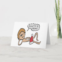 Grappige Kerstman is Hier Kerst Humor