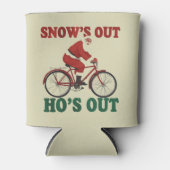 Grappige kerstman is uit hoe het eruit is blikjeskoeler (Voorkant)