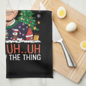 Grappige Kerstman Joe Biden Prettig Uh Uh Kerstfee Theedoek (Quarter Fold)