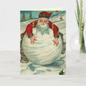 Grappige  Kerstman Kaart (Voorkant)