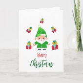 Grappige Kerstman Kaart (Voorkant)
