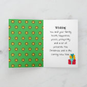 Grappige Kerstman Kaart (Binnen)