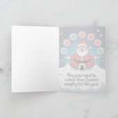 Grappige Kerstman Kaart - Meditatie Humor | Ca (Binnen)