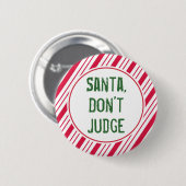 Grappige Kerstman Kerst Knop Speld Ronde Button 5,7 Cm (Voorkant /achterkant)