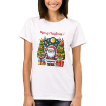 Grappige Kerstman Kerst T-Shirt