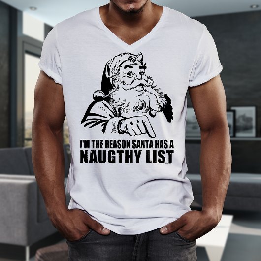 Grappige Kerstman Kerst T-Shirt