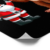 Grappige Kerstman Kerstman Bigfoot High-fiving Xm Poster (Hoek)
