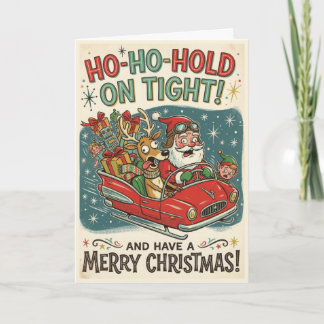 Grappige Kerstman Kerstmis – Ho Ho Hou Vast Kaart