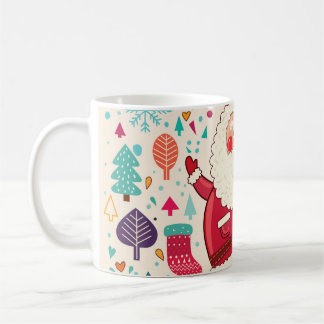 Grappige Kerstman Kerstmis Illustratie Koffiemok