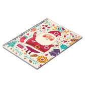 Grappige Kerstman Kerstmis Illustratie Notitieboek (Linkerzijde)