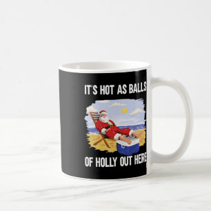 Grappige Kerstman Kerstmis in de zomer Vakantie St Koffiemok