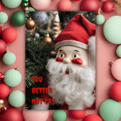 Grappige Kerstman Kerstmis Je Moet Niet Huilen Feestdagenkaart