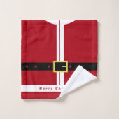 Grappige Kerstman Kerstmisbadhanddoeken Bad Handdoek (Wasdoekje)