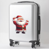 Grappige Kerstman Kerstontwerp Vakantie Cadeau Sei Sticker (Koffer)