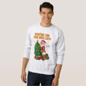 Grappige Kerstman Kersttrui – Nice List Cadeau Trui (Voorkant volledig)