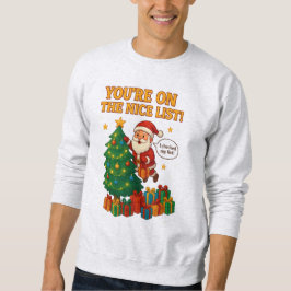Grappige Kerstman Kersttrui – Nice List Cadeau Trui