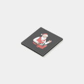 Grappige Kerstman Kerstwinkel Kassamedewerker Post-it® Notes (Schuin)