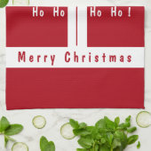 Grappige Kerstman Keuken Handdoek (Gevouwen)