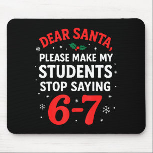 Grappige Kerstman Kleren Voor Leraren Studenten 6- Muismat