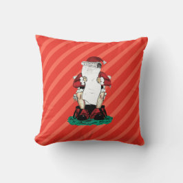 Grappige kerstman kussen