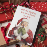 Grappige Kerstman Laten we Stout zijn