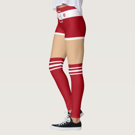 Grappige Kerstman Leggings (Links)