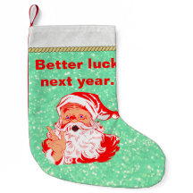 Grappige Kerstman, meer geluk volgend jaar