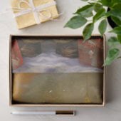 Grappige kerstman met kerstcadeau tissuepapier (Geschenk)