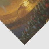 Grappige kerstman met kerstcadeau tissuepapier (Detail)