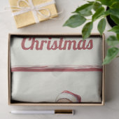 Grappige Kerstman met kerstcadeau Tissuepapier (Geschenk)