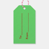 Grappige Kerstman & mevrouw Claus Vakantie grap Cadeaulabel (Achterkant)