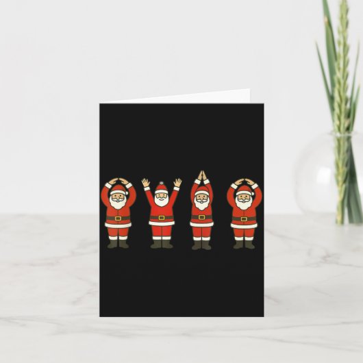 Grappige Kerstman Ohio Midwest Feest O-h-i-o Kerst Kaart (Voorkant)