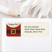 Grappige Kerstman Ondeugend & Mooi Etiket (Insitu)