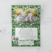 Grappige Kerstman op de Kerstkaart van de Brand Feestdagen Kaart (Binnen)