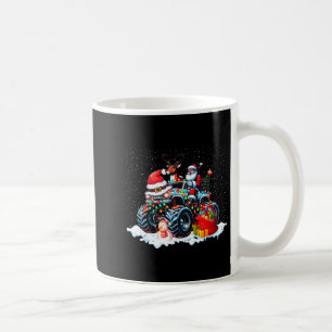 Grappige Kerstman op Monster Rode Truck Kerst T Koffiemok