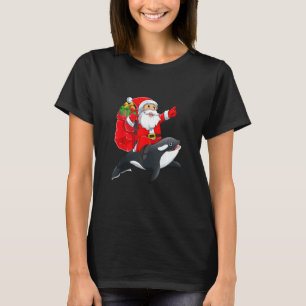 Grappige Kerstman op Orka Vis Chris voor Familie T-shirt